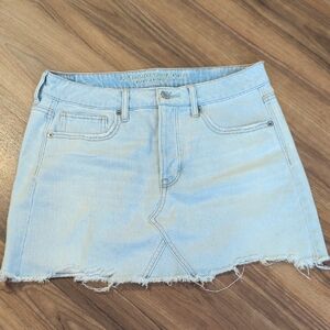 American Eagle Outfitters Light Wash Denim Skirt